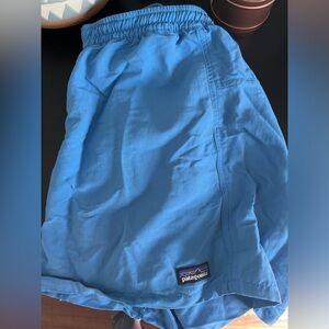 Blue Patagonia baggies size M